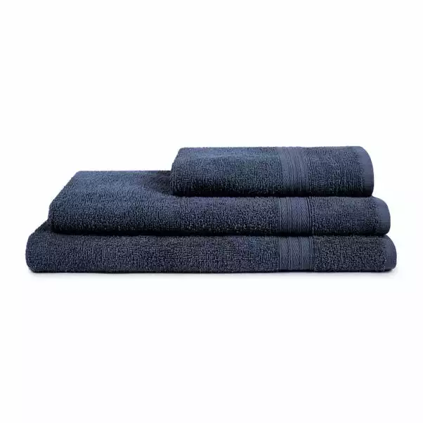 Dunelm So Soft Navy Towel 4 Dunelm So Soft Navy Towel - Image 4