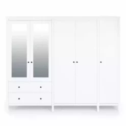 Dunelm Lynton 5 Door Wardrobe White -Dunelm Sales Store 30780267 alt02