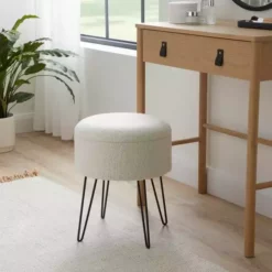 Dunelm Joanna Sherpa Footstool -Dunelm Sales Store 30780482 alt03