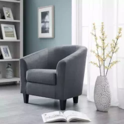Julian Bowen Hugo Linen Tub Chair