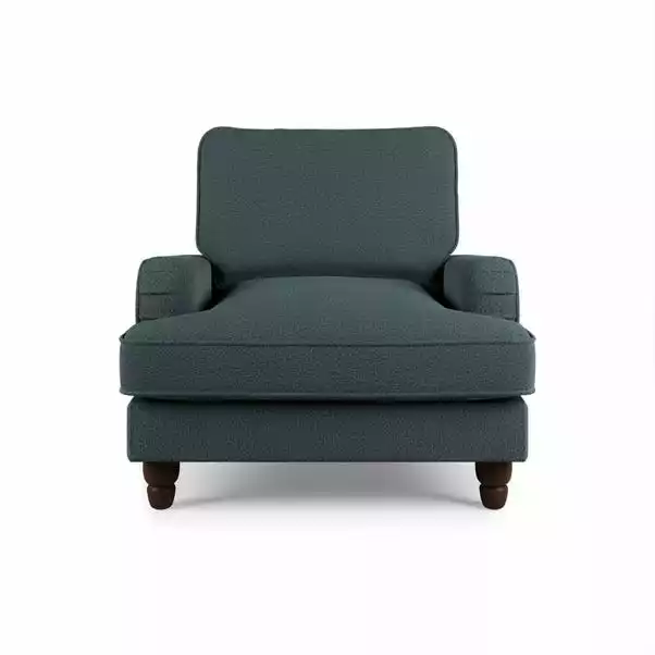 Dunelm Beatrice Chunky Soft Chenille Armchair 2 Dunelm Beatrice Chunky Soft Chenille Armchair - Image 2