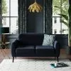 Dunelm Crombie Velvet 2 Seater Sofa In A Box Luxe Navy