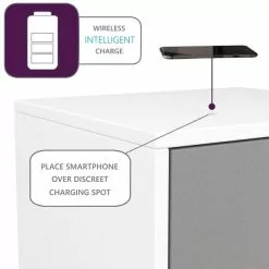 Frank Olsen Furniture LED Smart Click 1 Door & 1 Door Lamp Table -Dunelm Sales Store 30792868 alt04