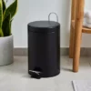 Dunelm Black 3 Litre Bathroom Bin
