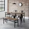 Julian Bowen Carnegie Rectangular Dining Table Mocha Elm