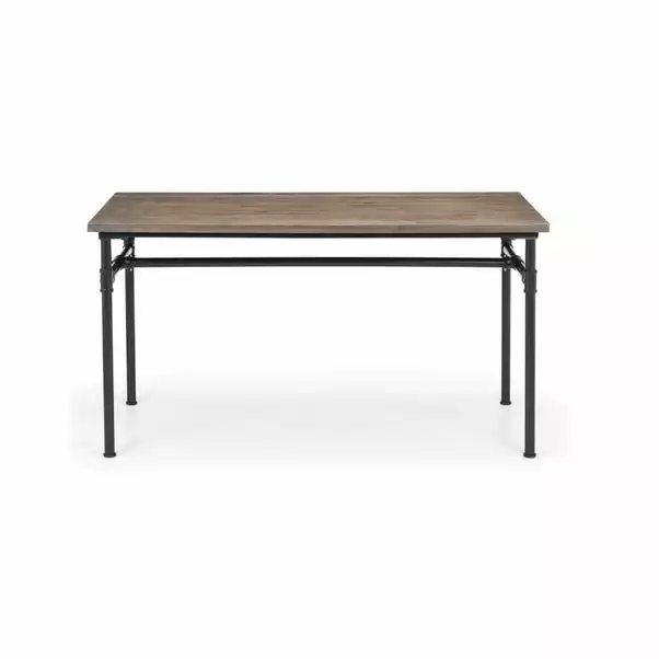 Julian Bowen Carnegie Rectangular Dining Table Mocha Elm 2 Julian Bowen Carnegie Rectangular Dining Table Mocha Elm - Image 2