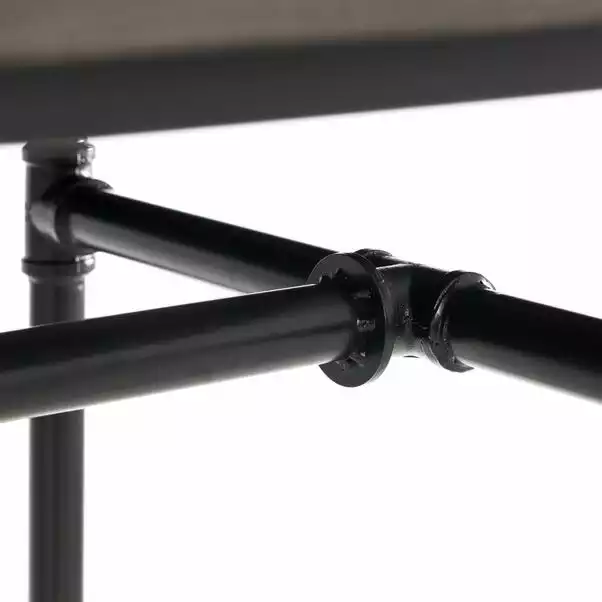 Julian Bowen Carnegie Rectangular Dining Table Mocha Elm 3 Julian Bowen Carnegie Rectangular Dining Table Mocha Elm - Image 3