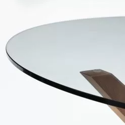 Julian Bowen Chelsea Small Round Glass Dining Table With 4 Cayman Dining Chairs -Dunelm Sales Store 30794182 alt02