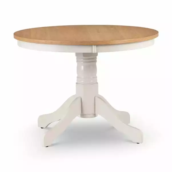 Julian Bowen Davenport Round Pedestal Dining Table With 4 Dining Chairs 2 Julian Bowen Davenport Round Pedestal Dining Table With 4 Dining Chairs - Image 2