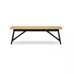 Julian Bowen Hockley Dining Bench Oak -Dunelm Sales Store 30794267 alt02