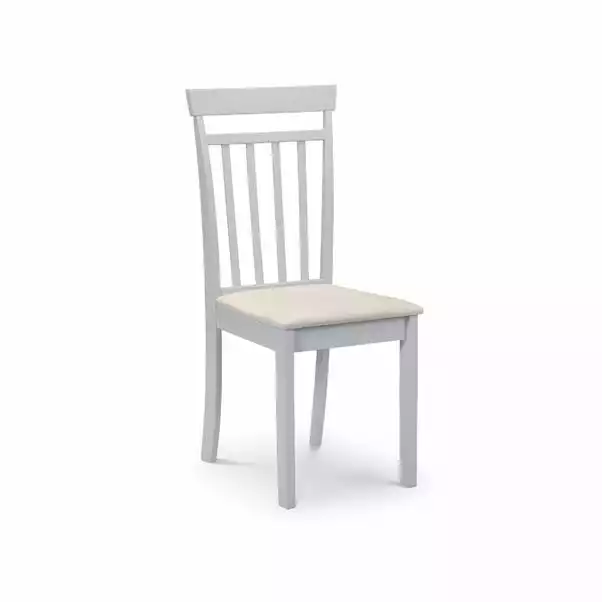 Julian Bowen Taku Rectangular Grey Dining Table With 4 Coast Grey Chairs 2 Julian Bowen Taku Rectangular Grey Dining Table With 4 Coast Grey Chairs - Image 2