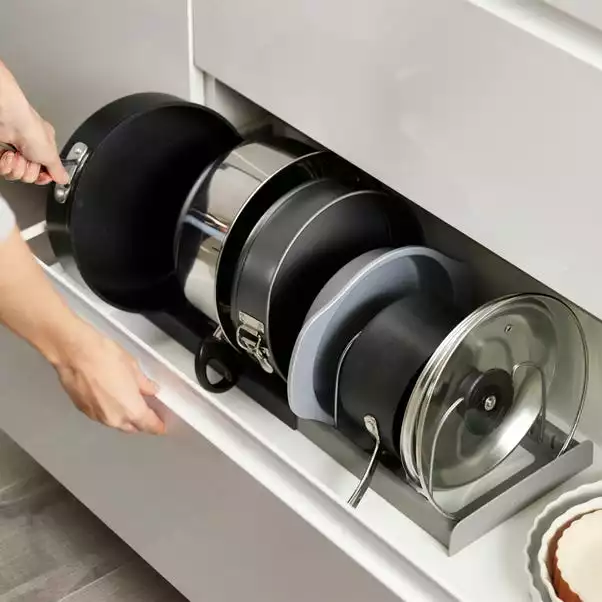 Joseph Joseph DrawerStore Pots And Pans Organiser 1 Joseph Joseph DrawerStore Pots And Pans Organiser