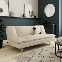 Dunelm Mateo Sherpa Clic Clac Sofa Bed