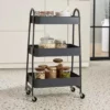 Dunelm Grey 3 Tier Metal Trolley