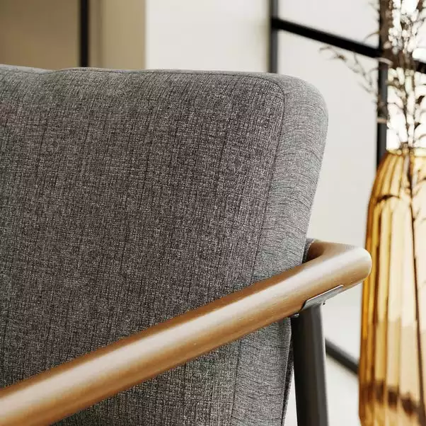 Dunelm Arbour Industrial Self Assembly Textured Weave Chair Grey 3 Dunelm Arbour Industrial Self Assembly Textured Weave Chair Grey - Image 3