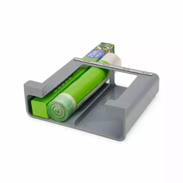 Joseph Joseph CupboardStore Film, Foil & Bag Organiser Grey 2 Joseph Joseph CupboardStore Film, Foil & Bag Organiser Grey - Image 2