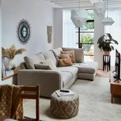 The Edited Life Aztec Jute Bobble Pouffe -Dunelm Sales Store 30799698 alt07