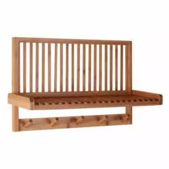 Dunelm Bamboo Wall Mounted Plate Storage With Hooks -Dunelm Sales Store 30799775 alt02
