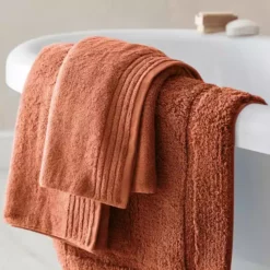 Dorma Tencel Sumptuously Soft Samira Orange Towel -Dunelm Sales Store 30800424 alt02