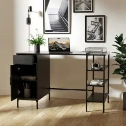 Dunelm Esther Storage Desk Black -Dunelm Sales Store 30800635 alt02