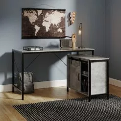 Dunelm Edwin Storage Desk Grey -Dunelm Sales Store 30800835 alt02