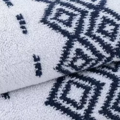 Dunelm Jax Jacquard Towel Blue 7 Dunelm Jax Jacquard Towel Blue -Dunelm Sales Store 30801250 alt03