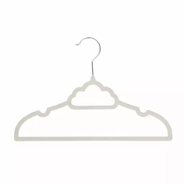 Dunelm Flocked Kids Cloud Shaped Hangers Set Of 25 3 Dunelm Flocked Kids Cloud Shaped Hangers Set Of 25 - Image 3