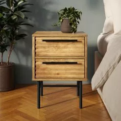 Dunelm Bryant 2 Drawer Bedside