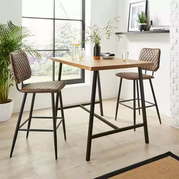 Dunelm Vixen Large Bar Table Oak Effect 1 Dunelm Vixen Large Bar Table Oak Effect