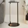 Dunelm Cole Side Table With LED Light Black