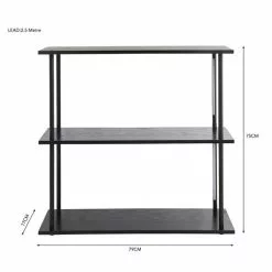 Dunelm Cole Console Table With LED Light Black -Dunelm Sales Store 30802416 alt05