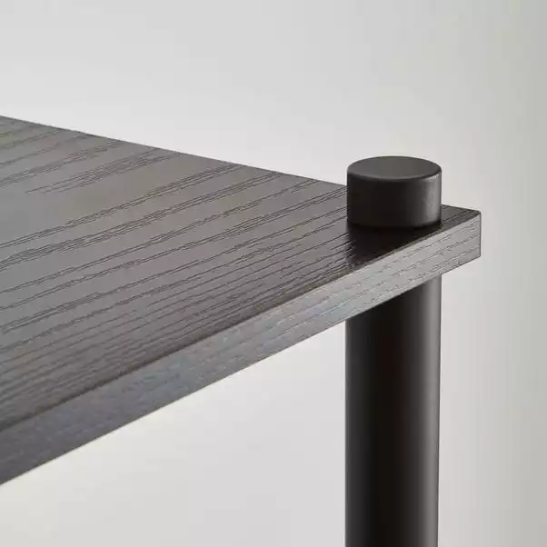 Dunelm Cole Wall Unit With LED Lights Black 3 Dunelm Cole Wall Unit With LED Lights Black - Image 3