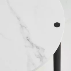 Dunelm Aiko Side Table With 1 LED Light Black And Faux Marble -Dunelm Sales Store 30802418 alt02