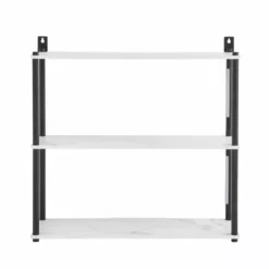 Dunelm Aiko Wall Unit With LED Lights Black And Faux Marble 10 Dunelm Aiko Wall Unit With LED Lights Black And Faux Marble -Dunelm Sales Store 30802420 alt04