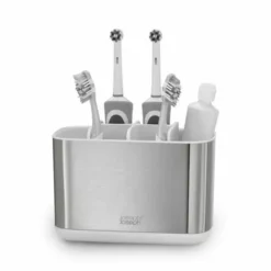 Joseph Joseph EasyStore Steel Toothbrush Caddy Large White -Dunelm Sales Store 30807019 alt02