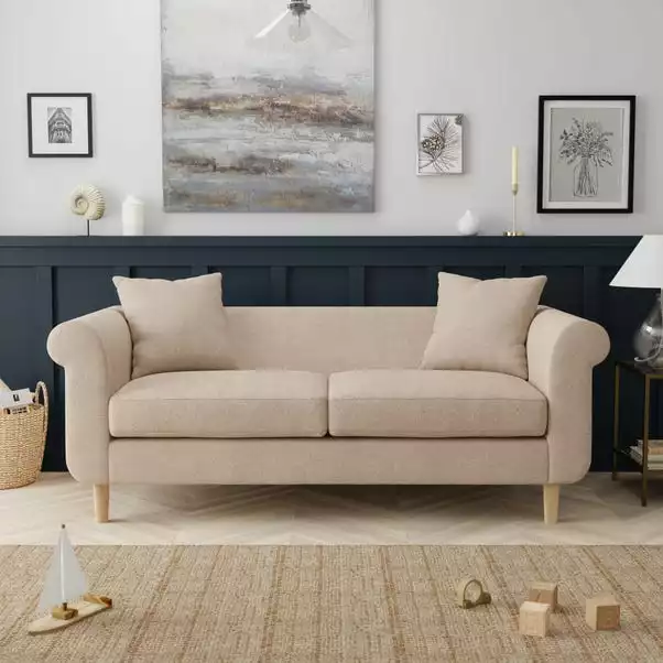 Dunelm Florrie 3 Seater Flatweave Sofa 1 Dunelm Florrie 3 Seater Flatweave Sofa