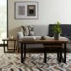 Dunelm Freddie Rustic Wood Effect Nest Coffee Table