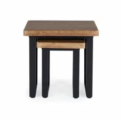 Dunelm Freddie Rustic Wood Effect Nest Of Tables -Dunelm Sales Store 30809247 alt03