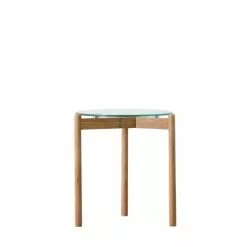 Cedar & Sage Hays Side Table, Glass 5 Cedar & Sage Hays Side Table, Glass -Dunelm Sales Store 30810789 alt02