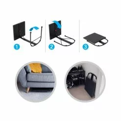 AVF Portable Laptop Side Table, Black -Dunelm Sales Store 30812388 alt03