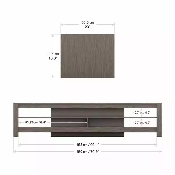 AVF Calibre Wide TV Stand 180cm, Oak Effect 5 AVF Calibre Wide TV Stand 180cm, Oak Effect - Image 5