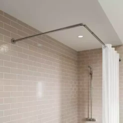 Croydex L-Shaped Extendable Shower Rail -Dunelm Sales Store 30814781 alt04