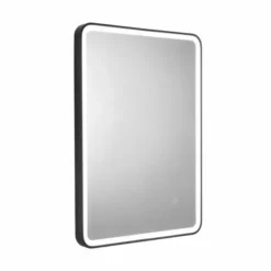 Croydex Henderson Framed Rectangle LED Mirror, Black 50x70cm -Dunelm Sales Store 30814844 alt02