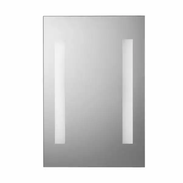 Croydex Malham Battery Operated Light-Up Mirror, 30x45cm 2 Croydex Malham Battery Operated Light-Up Mirror, 30x45cm - Image 2
