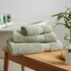Dunelm Sage Hotel Luxury Organic Cotton Towel