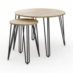 Dunelm Bella Coffee Nest Set Oak Effect -Dunelm Sales Store 30817122 alt04