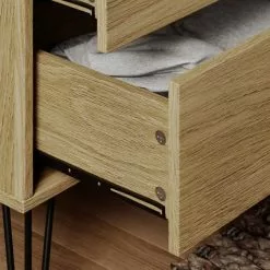 Dunelm Bella 3 Drawer Chest Oak Effect -Dunelm Sales Store 30817124 alt03