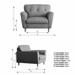 Dunelm Sven Chunky Chenille Snuggle Chair -Dunelm Sales Store 30818066 alt04