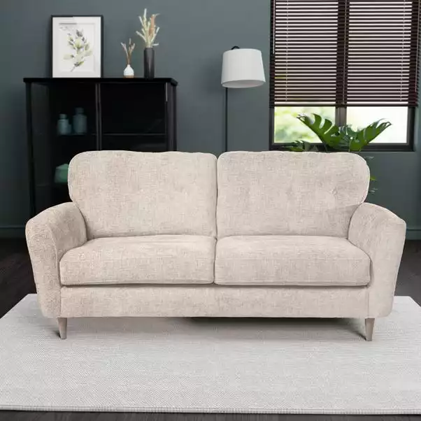 Dunelm Sven Chunky Chenille 3 Seater Sofa 1 Dunelm Sven Chunky Chenille 3 Seater Sofa