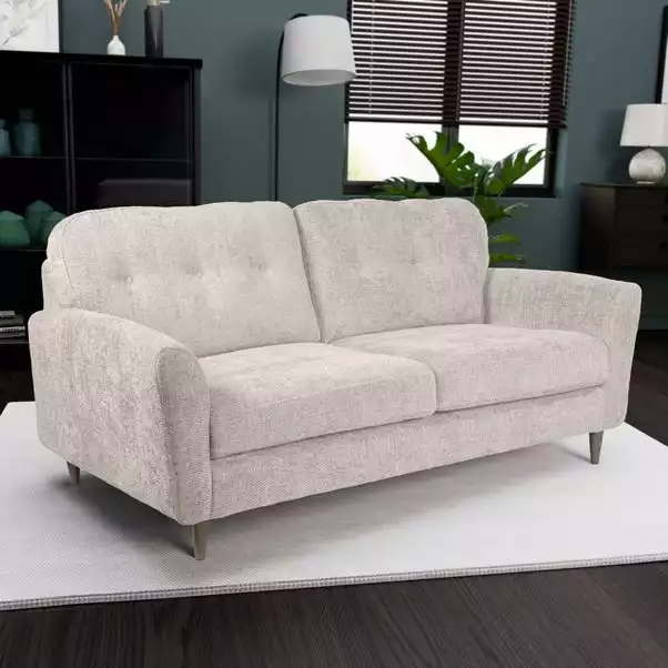 Dunelm Sven Chunky Chenille 3 Seater Sofa 2 Dunelm Sven Chunky Chenille 3 Seater Sofa - Image 2